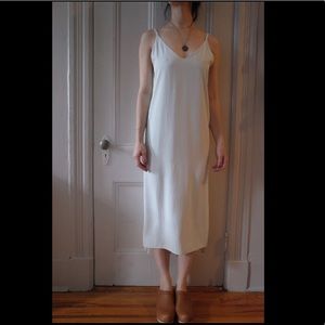 Everlane Japanese GoWeave midi length slip dress